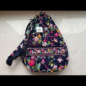 Vera Bradley Sling Tennis Backpack Ribbons